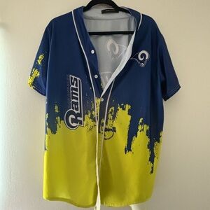 Los Angeles Ram button down Shirt Size large Mens